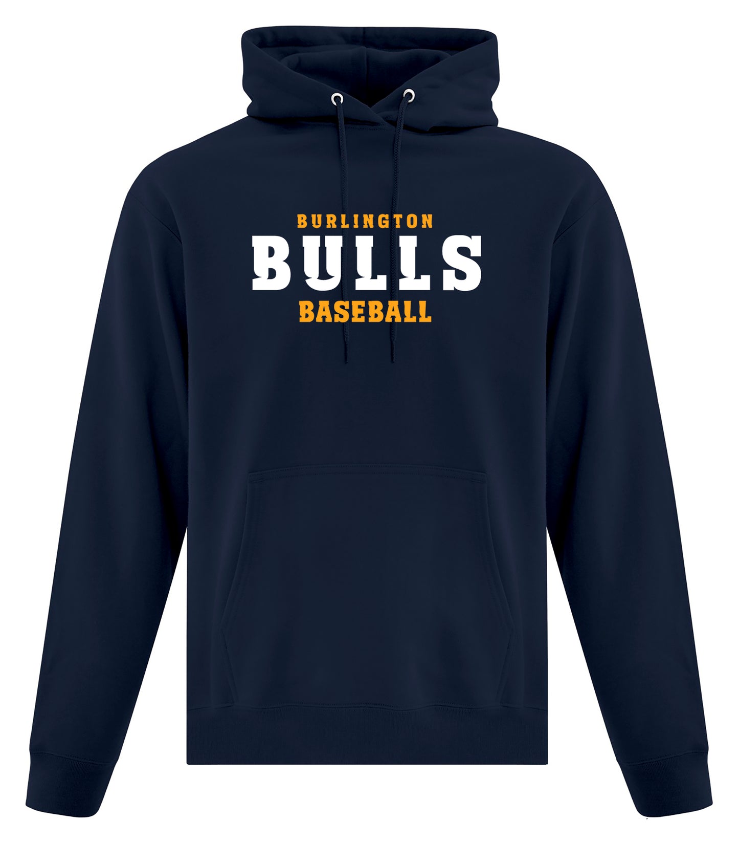 New! Burlington Bulls Baseball Hoodie