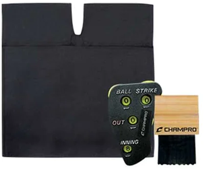 Plate Umpire Set (Ball Bag, Indicator & Brush)