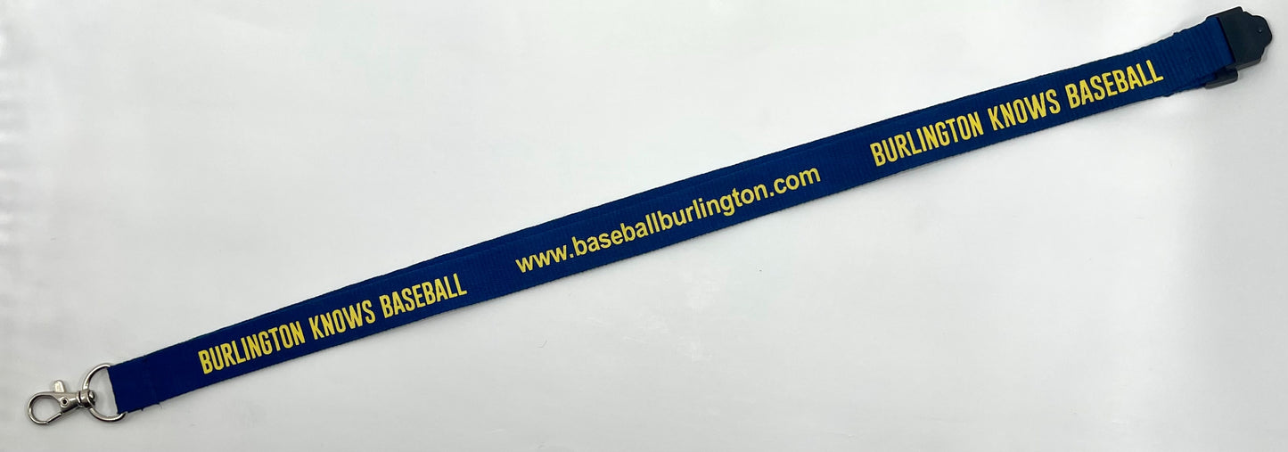 Burlington Baseball Lanyard