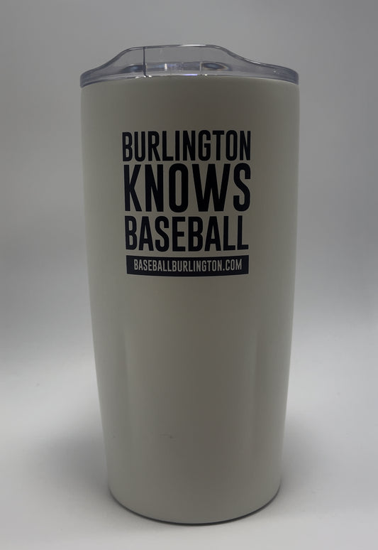 Burlington Knows Baseball Travel Tumbler 20oz