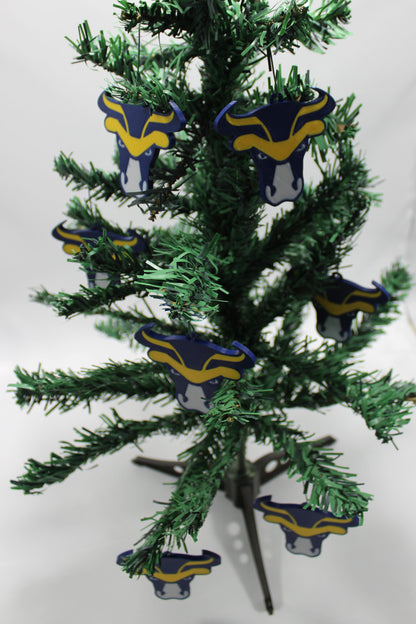 Burlington Bulls Christmas Ornament